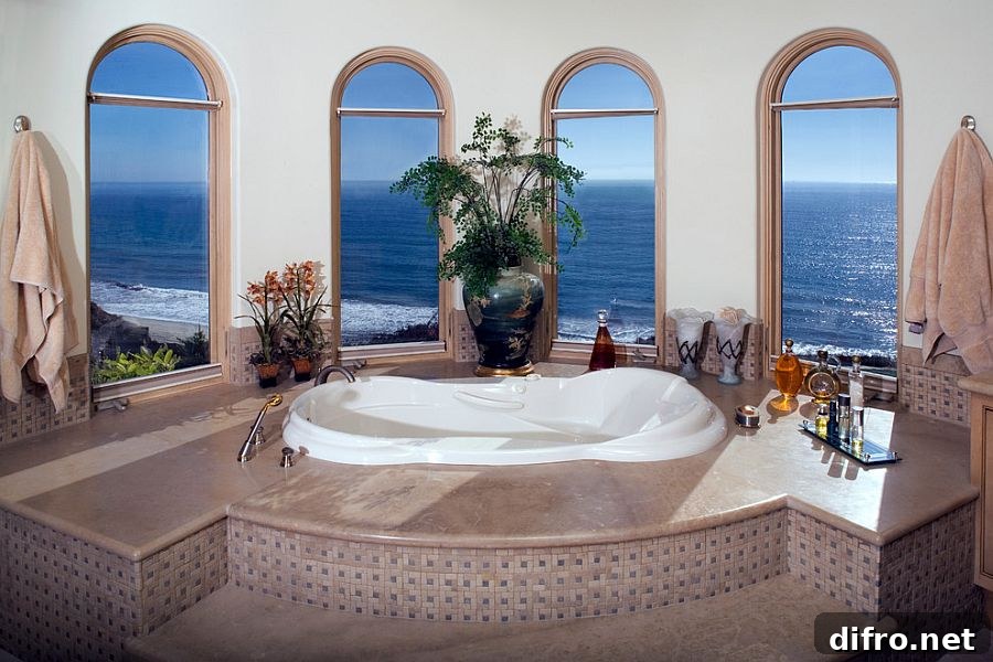 Dramatic way to showcase the view outside [Design: James Glover Residential & Interior Design]