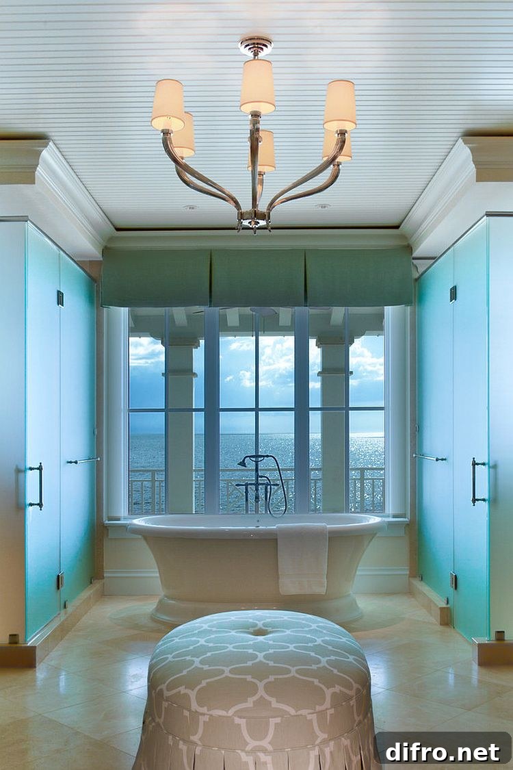 Creative design of contemporary bathroom with tropical flavor [Design: Kurtz Homes Naples]