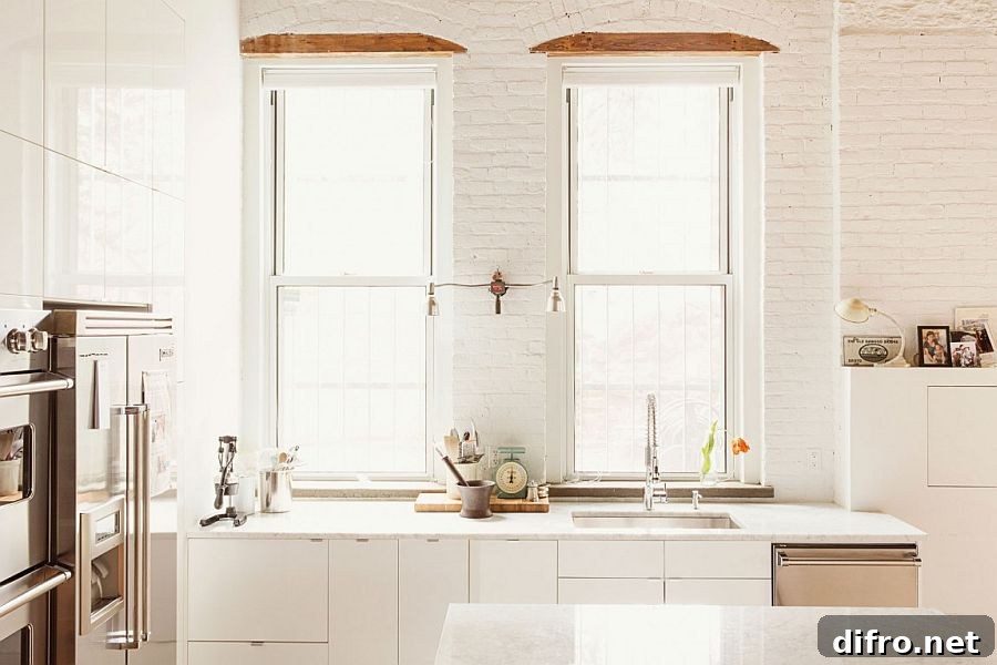 Large, industrial, ground floor space turned into stylish home in Williamsburg