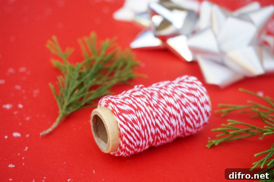 Baker's twine adds the perfect finishing touch