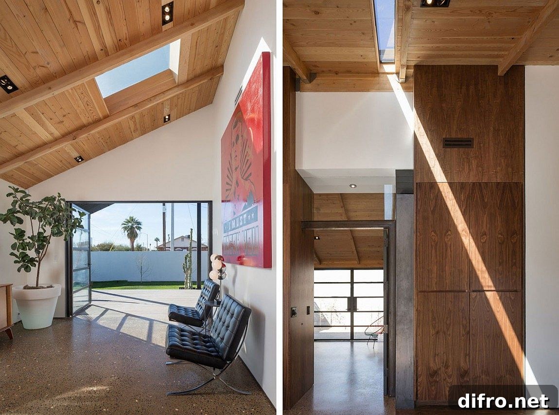 Retractable skylight brings in sunlight with ease