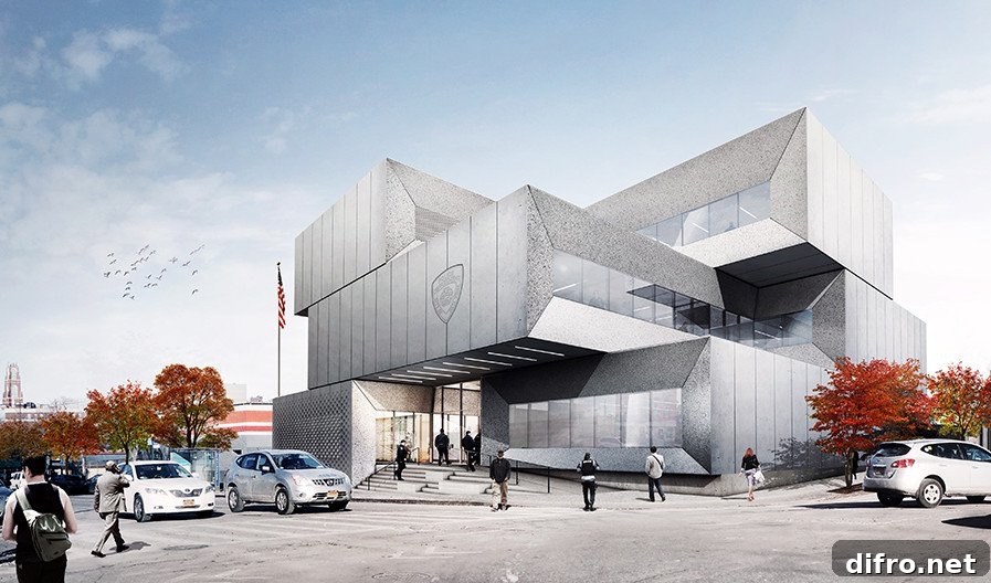 NYPD Station House design by BIG