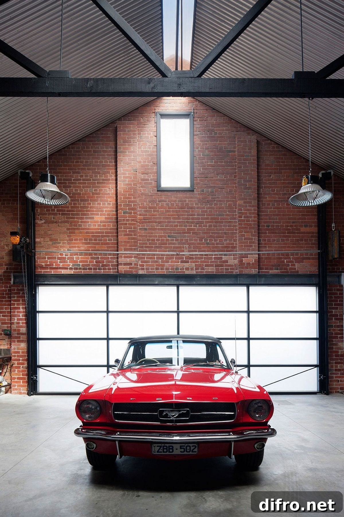 Parking space inside the house also carries an air of historic charm