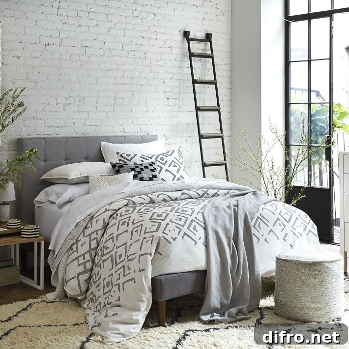 Braided cylinder pouf from West Elm