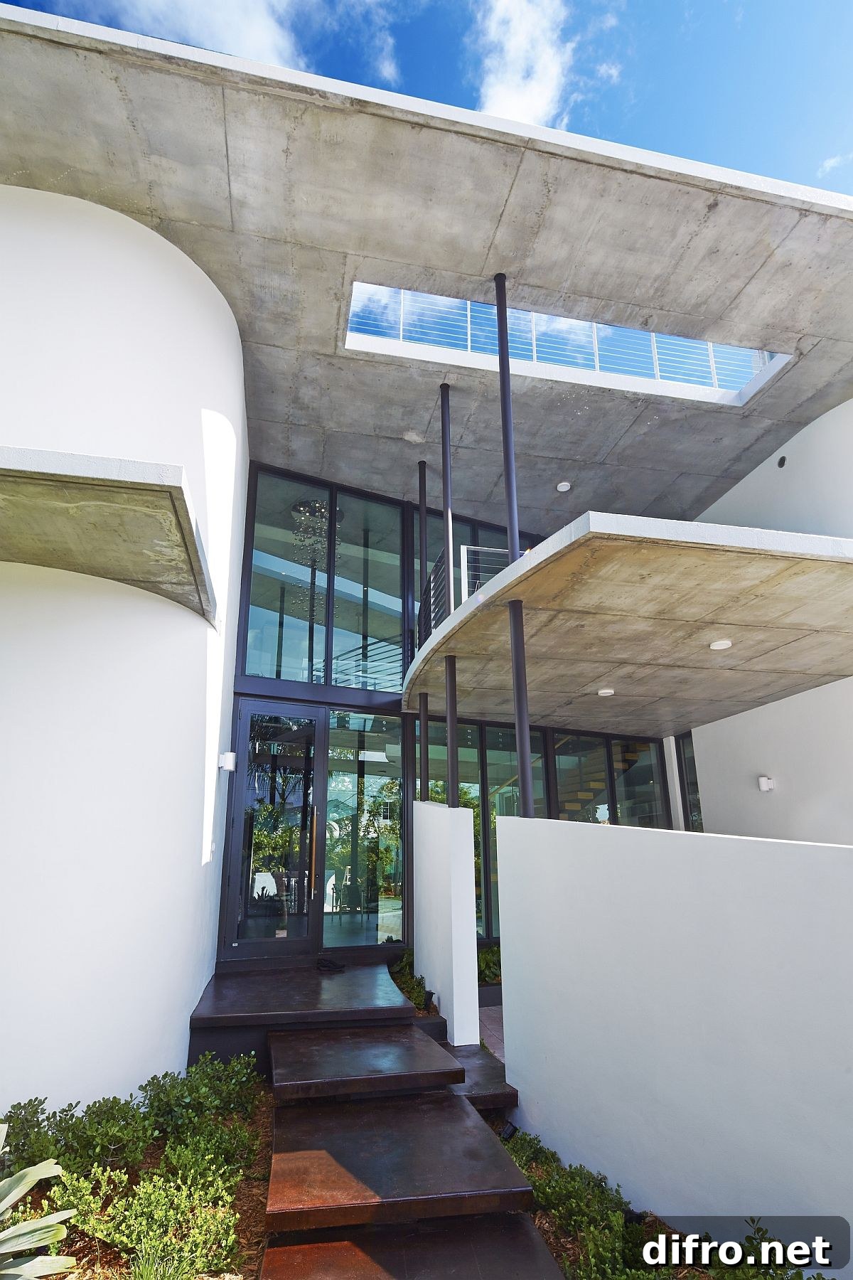 Entrance to the exceptional Miami Beach Residence