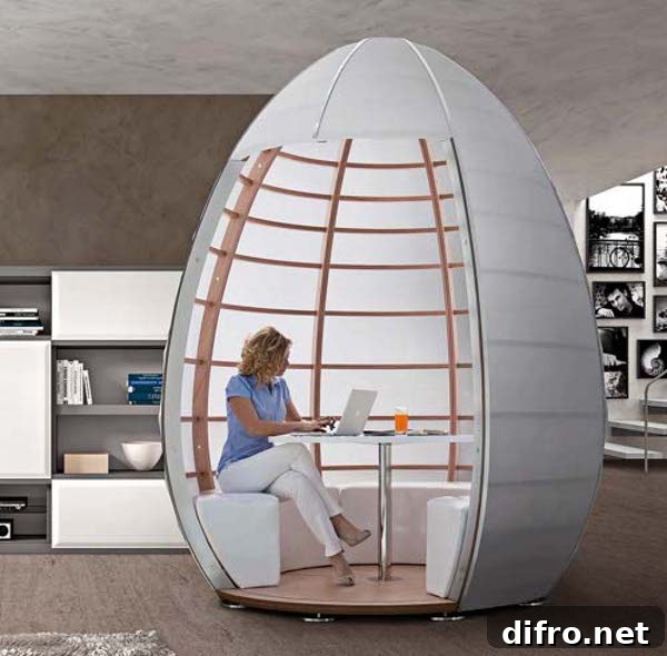 Nu-Ovo interior view showing customizable layout