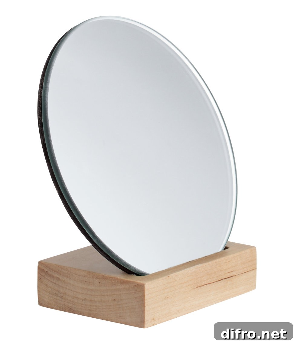 Mirror with a wooden base from H&M Home