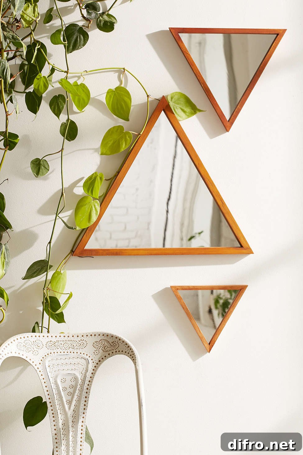 Pyramid mirrors from Urban Outfitters