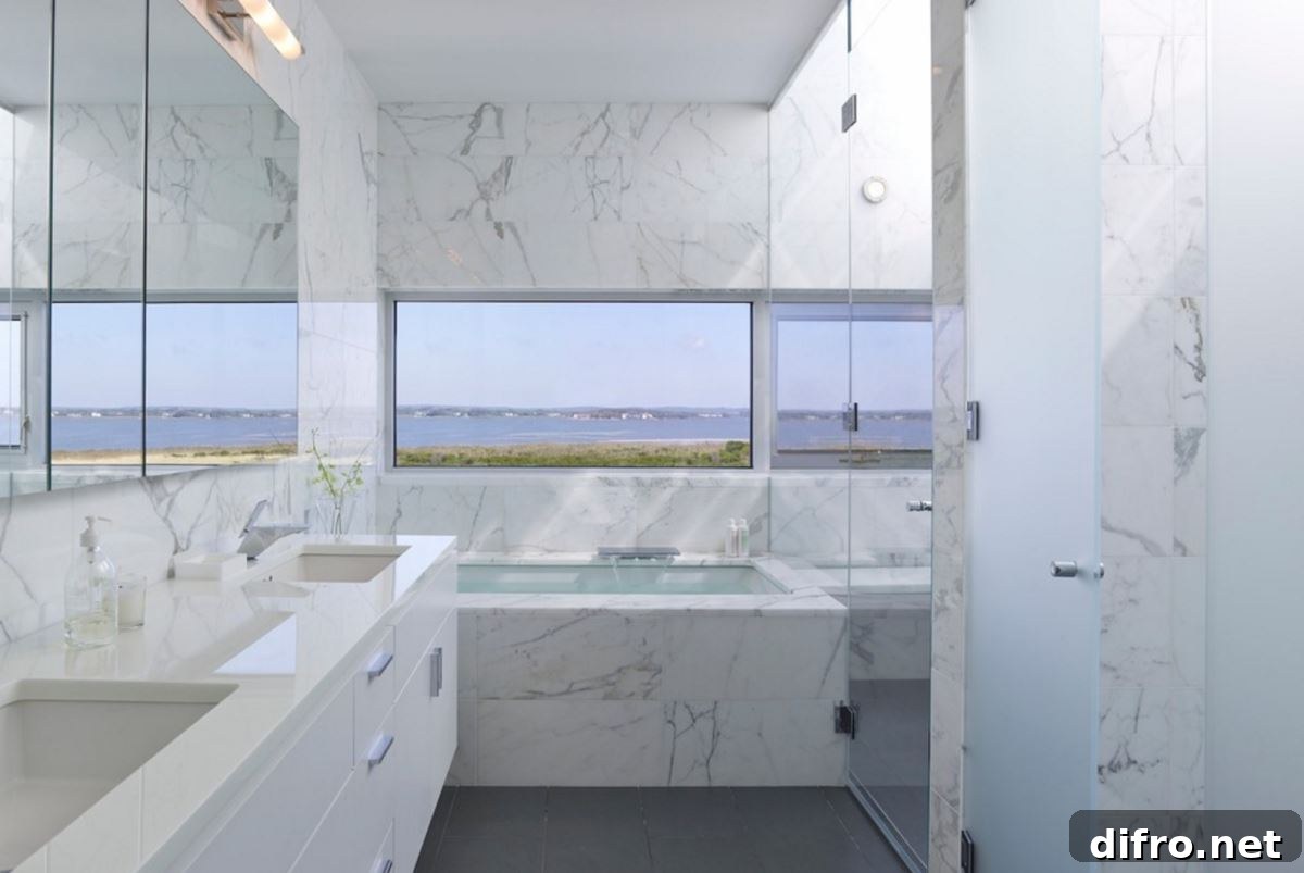 White marble bathroom