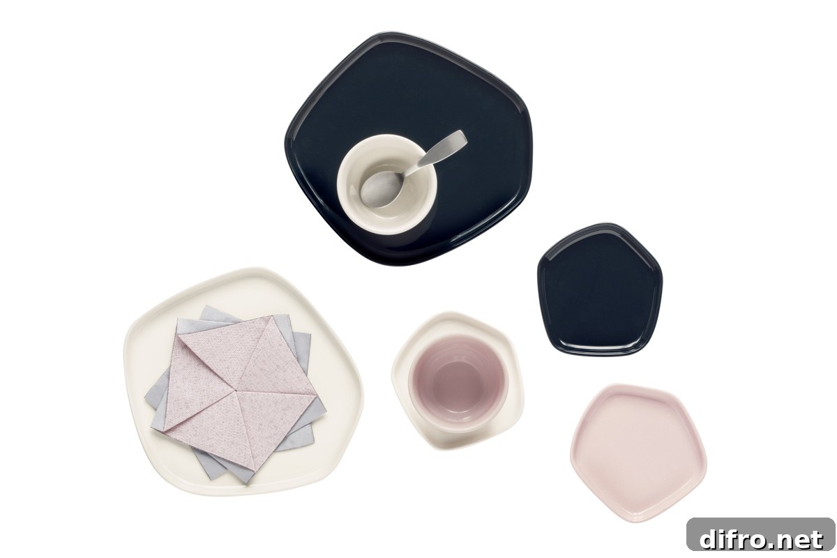 Iittala X Issey Miyake ceramics. Image © Fiskars Finland.