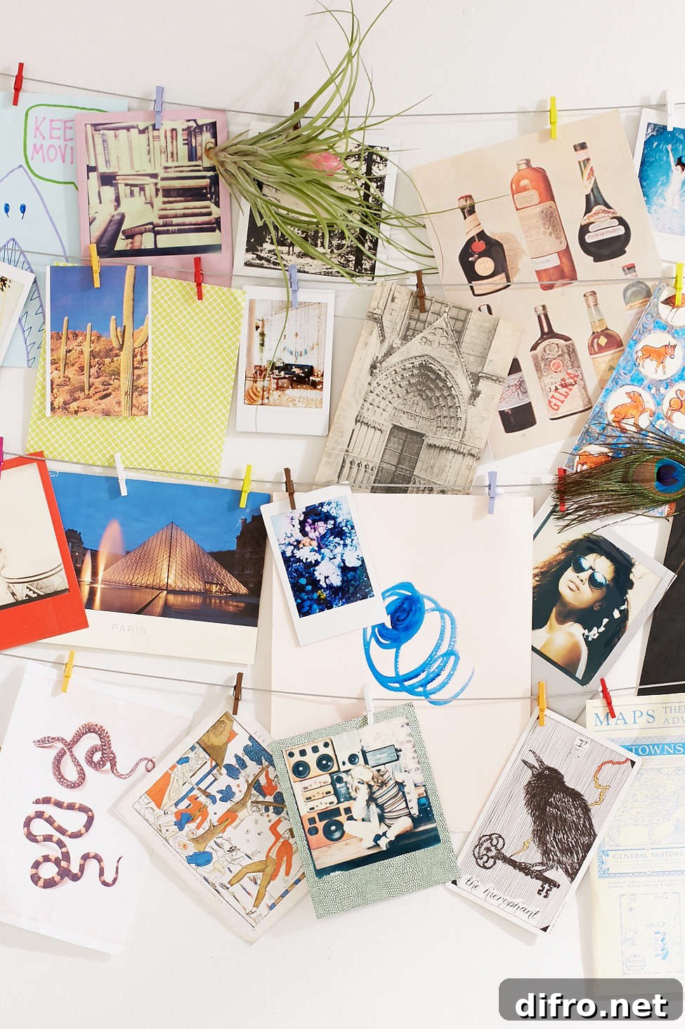 Clothespin photo clips from Urban Outfitters
