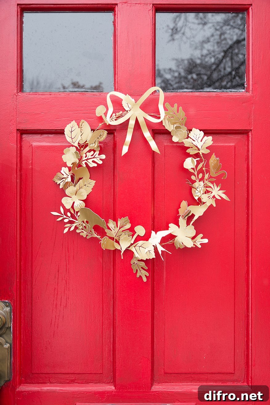 Paper wreath from The House That Lars Built