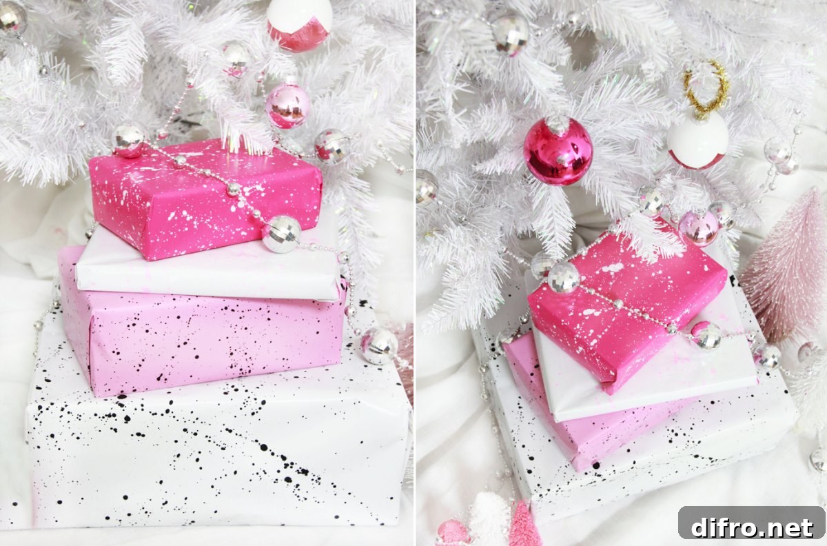 DIY gift wrap from A Bubbly Life