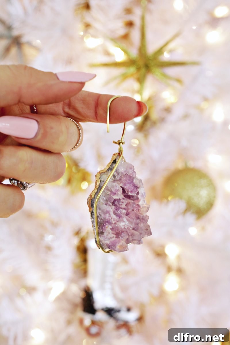 DIY geode ornament from A Beautiful Mess