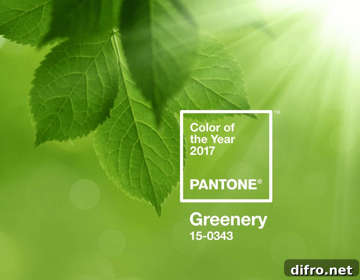 Greenery, PANTONE's Color of the Year 2017