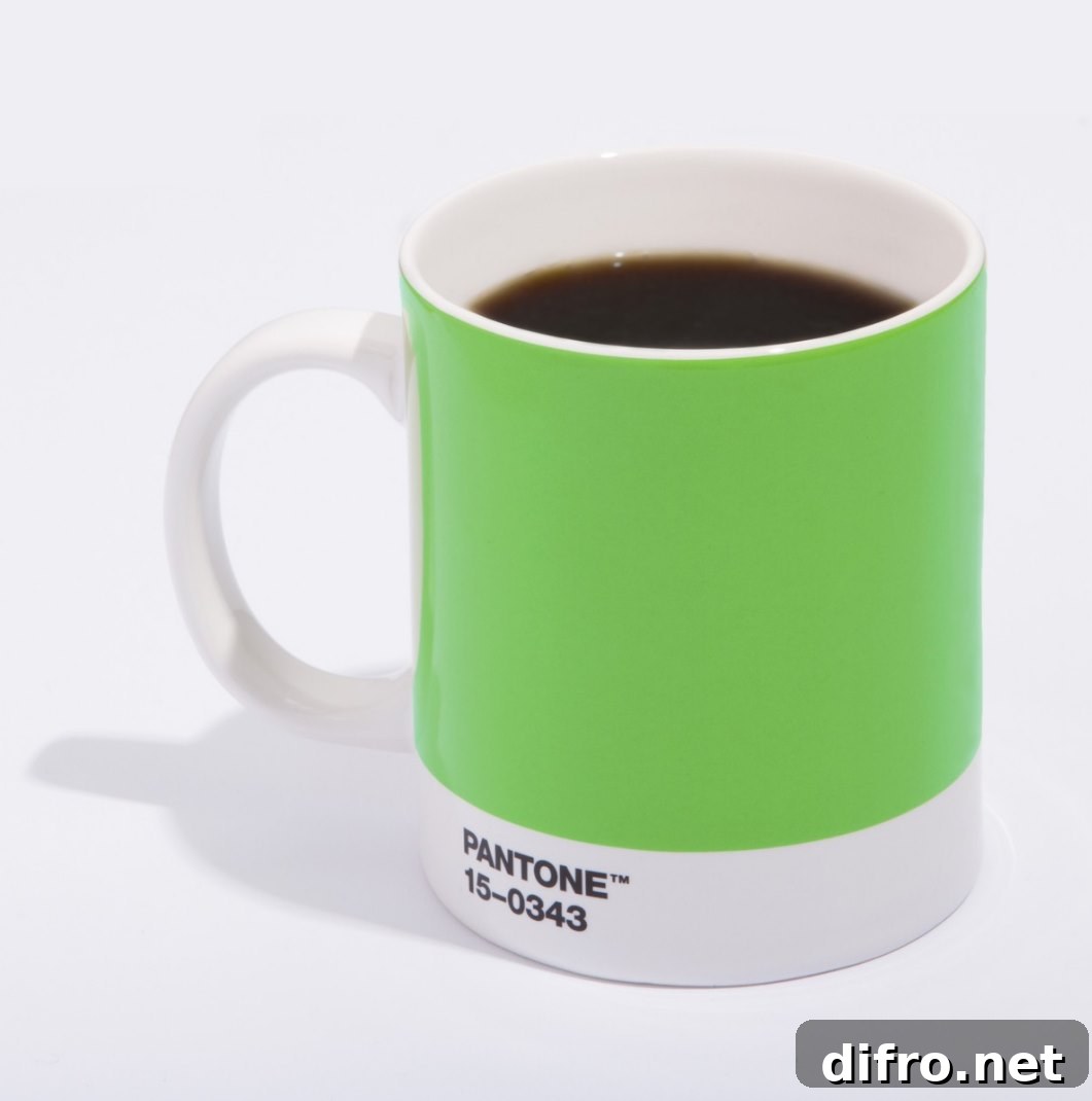 PANTONE's mug in Greenery