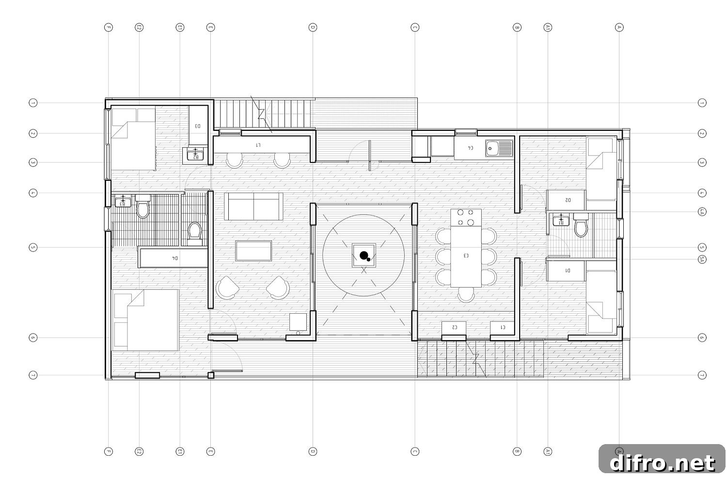 Floor plan of Folding House