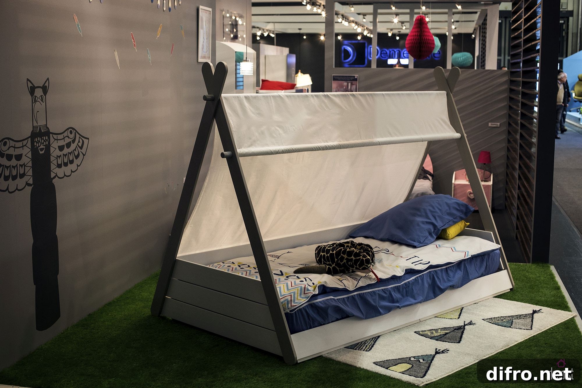 Teepee style bed