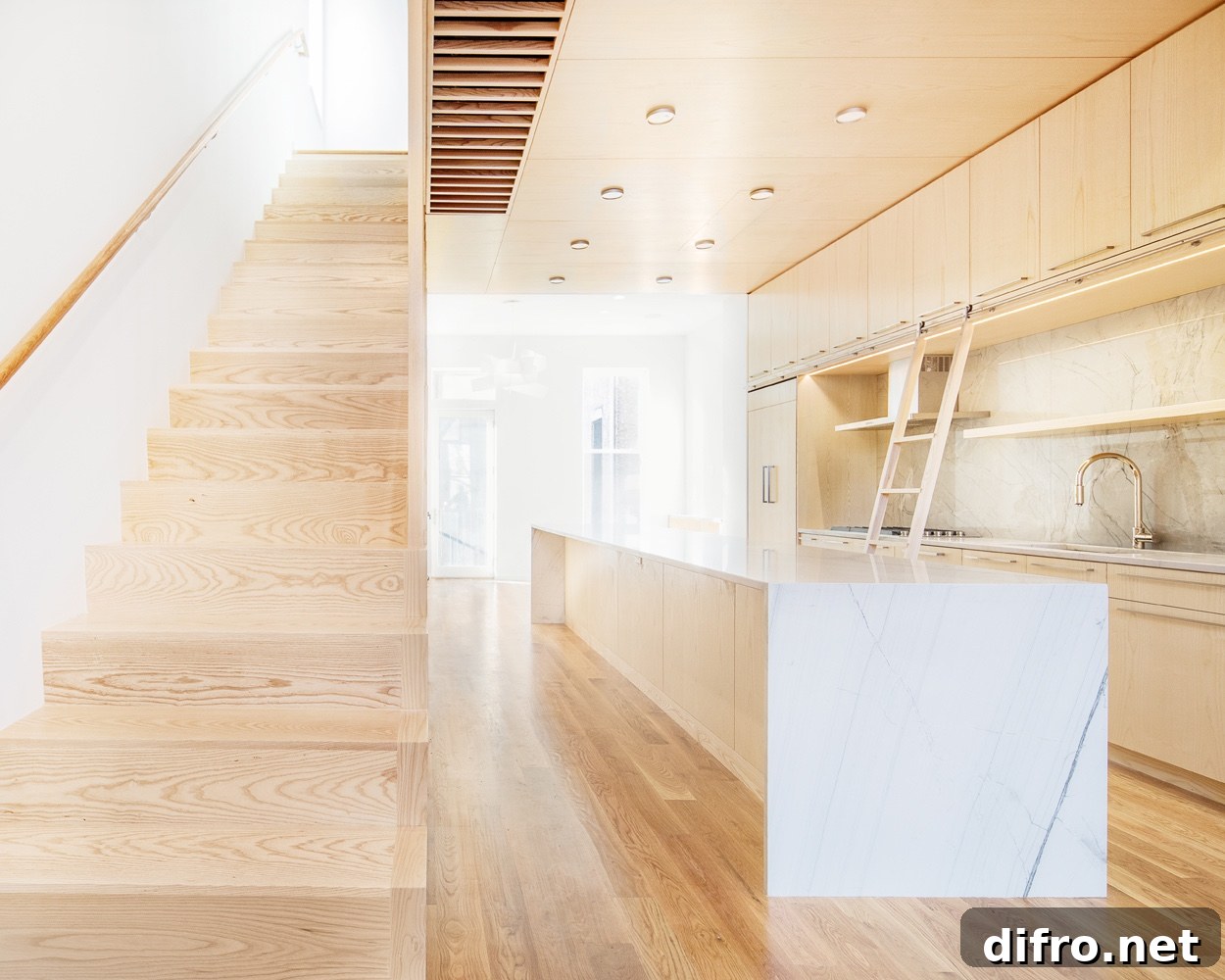Wayne Street Row House in Jersey City by Jeff Jordan Architects.