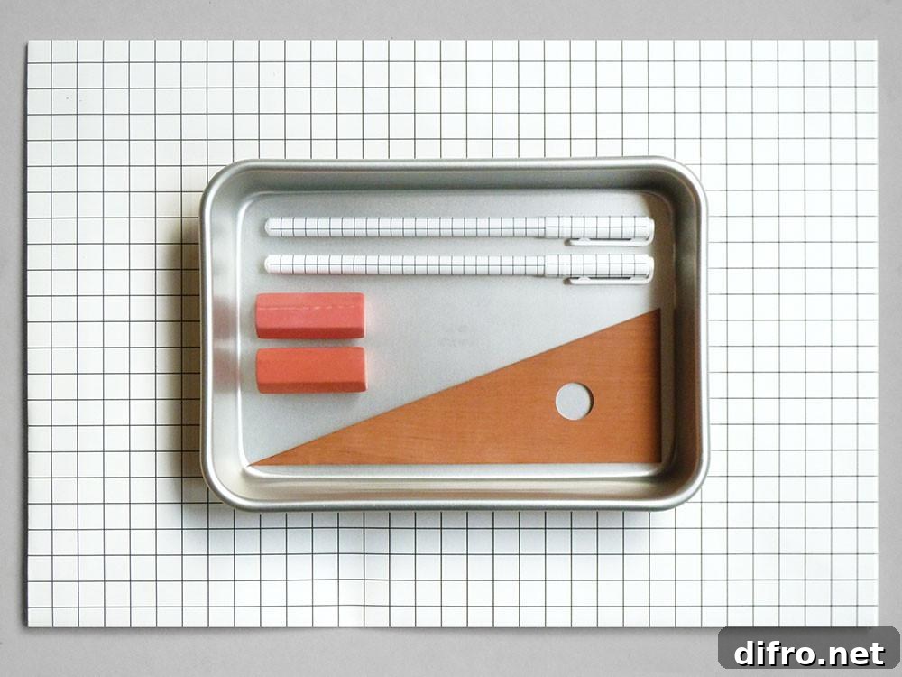 Metal tray for the office
