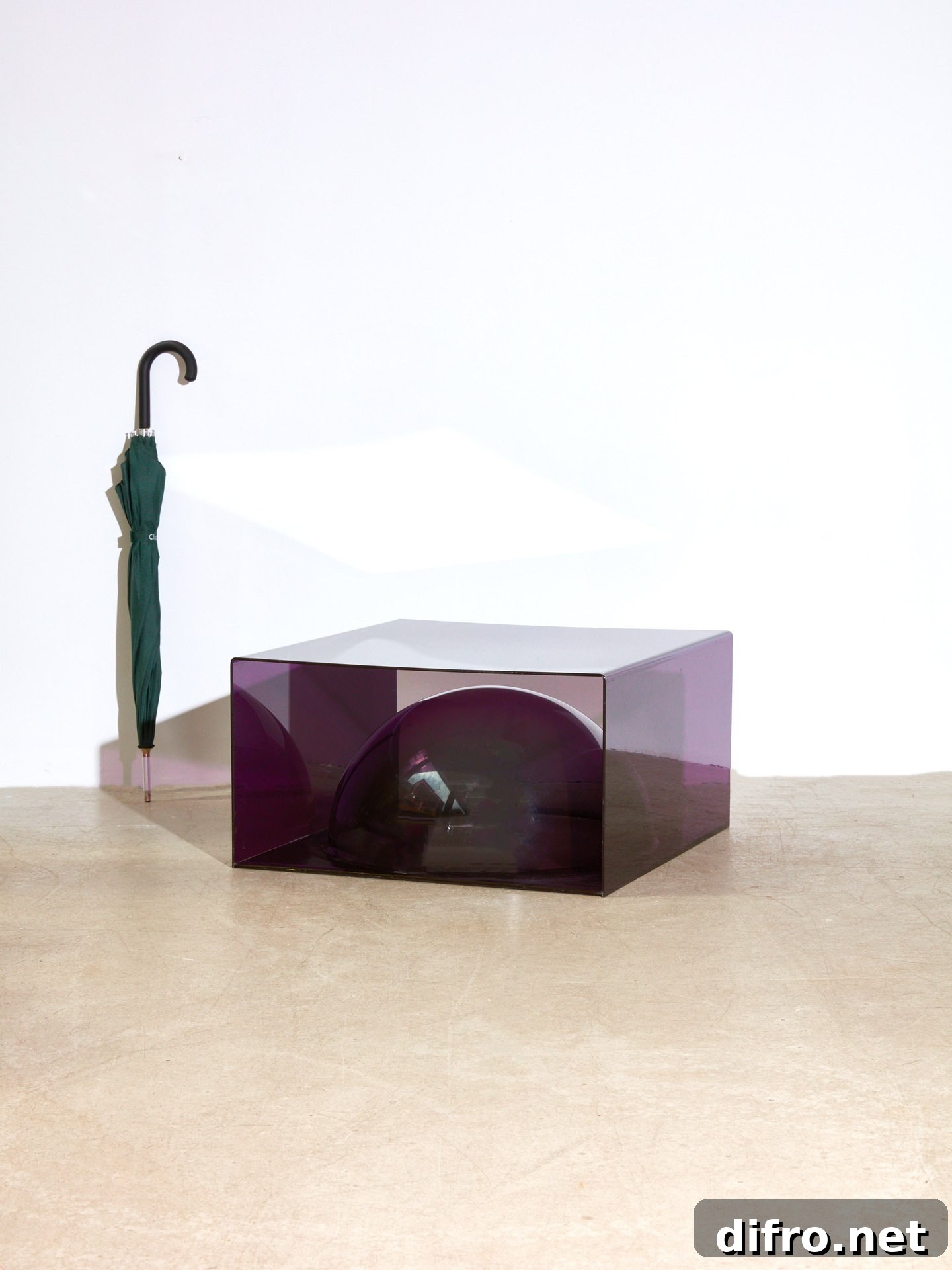 Acrylic purple table