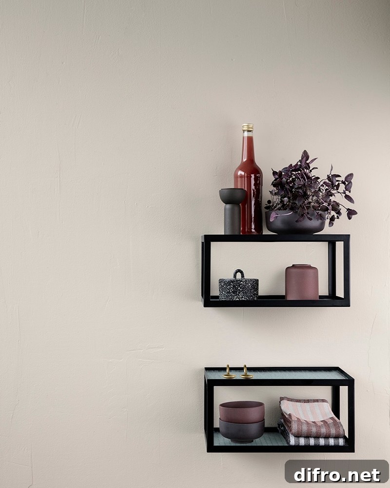 Metal and glass shelf from ferm LIVING