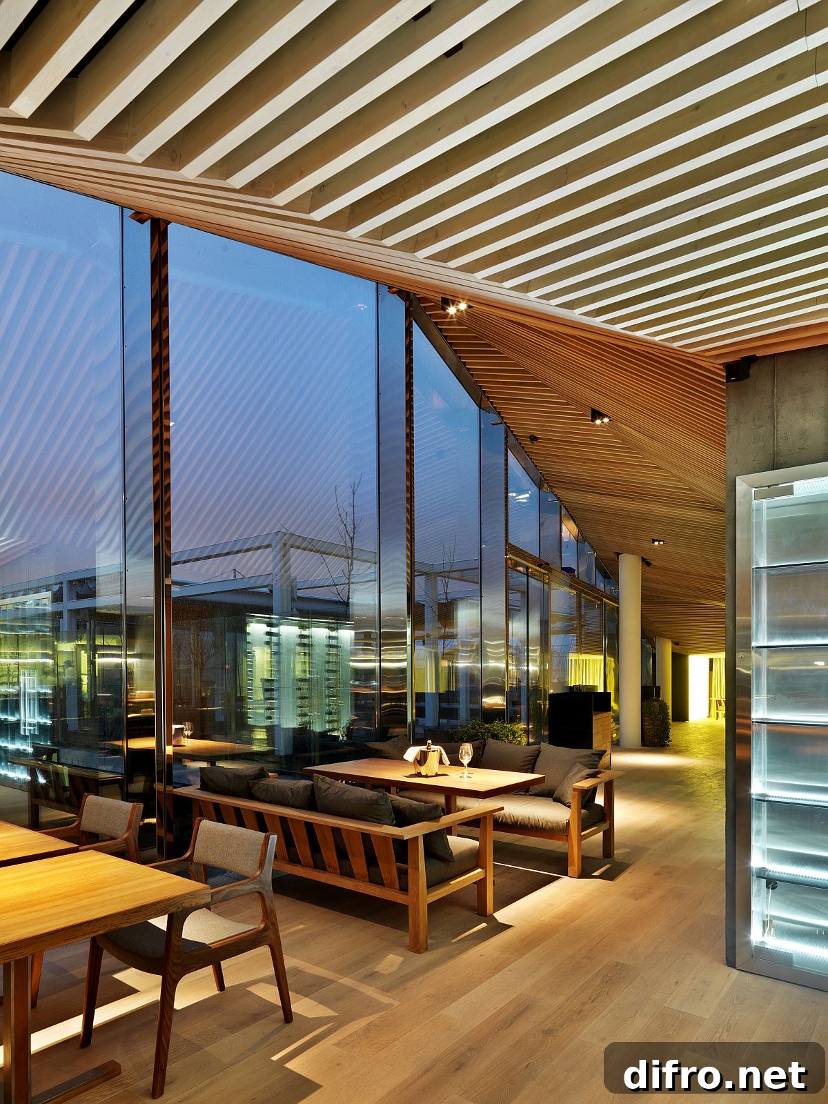 Casual sitting area and dining space
