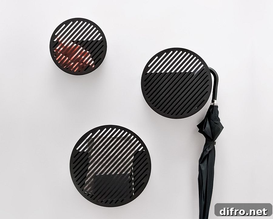 Diagonal wall baskets from Andréason & Leibel