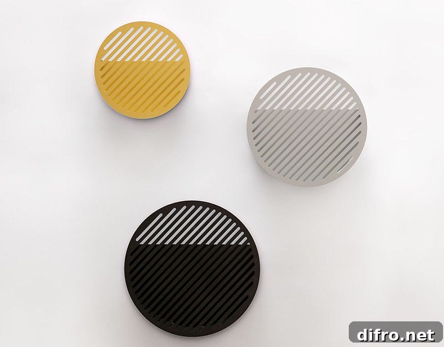 Colorful metallic wall baskets