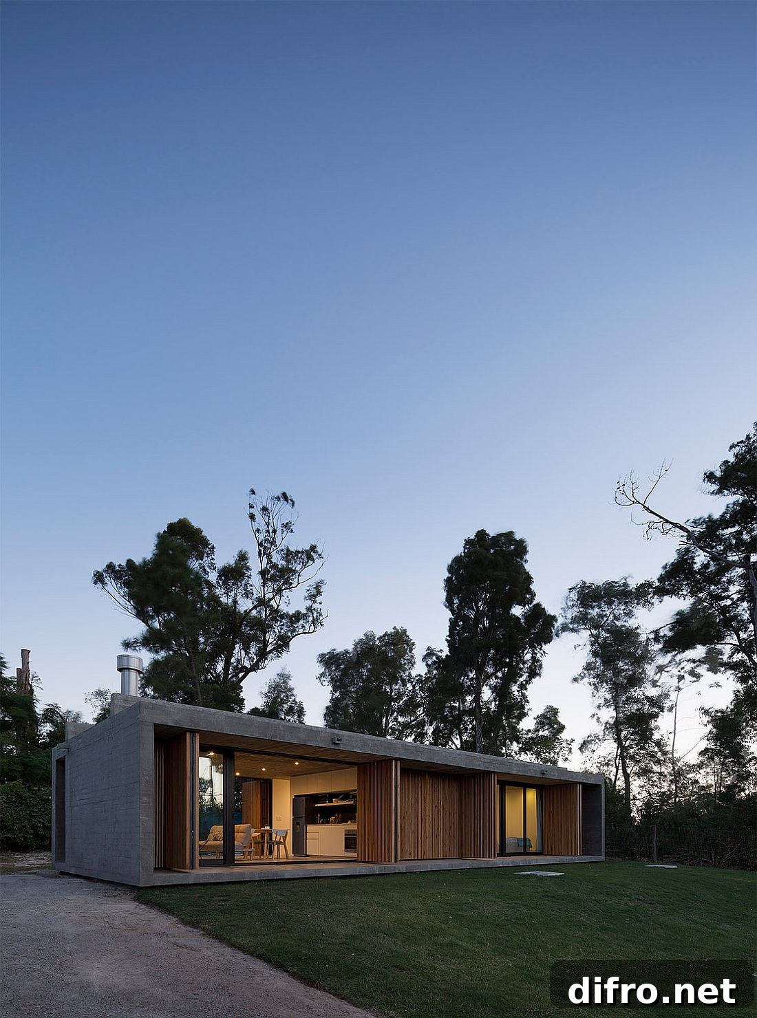 Relaxing landscape around the home in Montevideo
