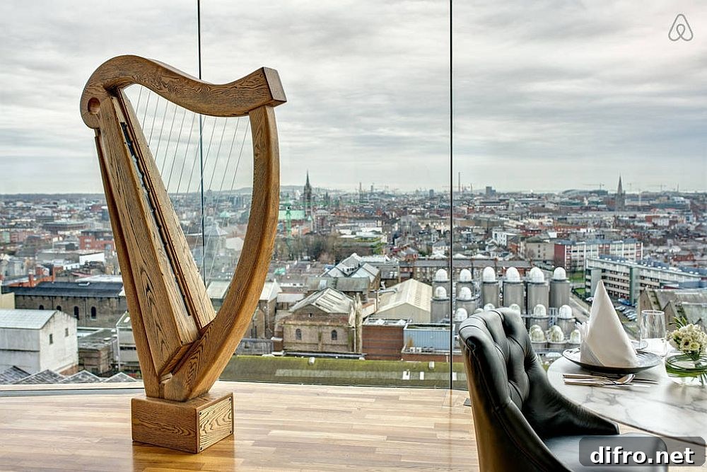 Panoramic view of Dublin from the Storehouse