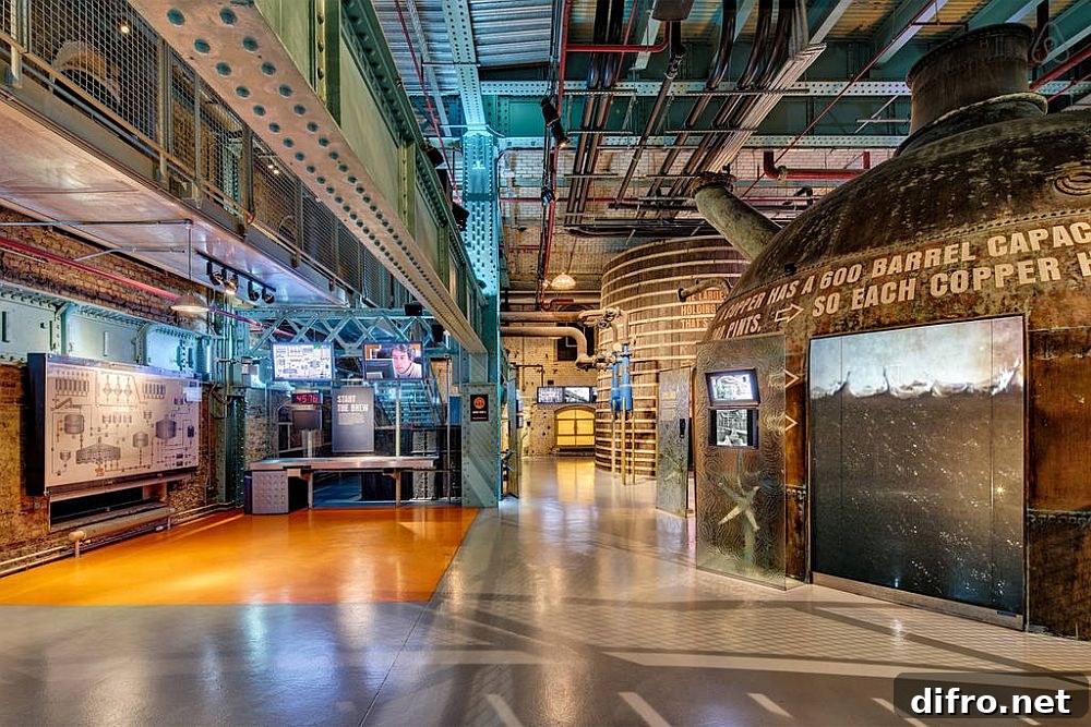 Educational exhibit about brewing stout