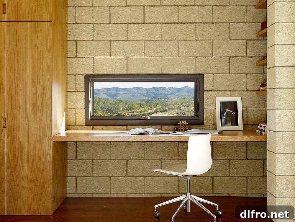 Small window above workstation