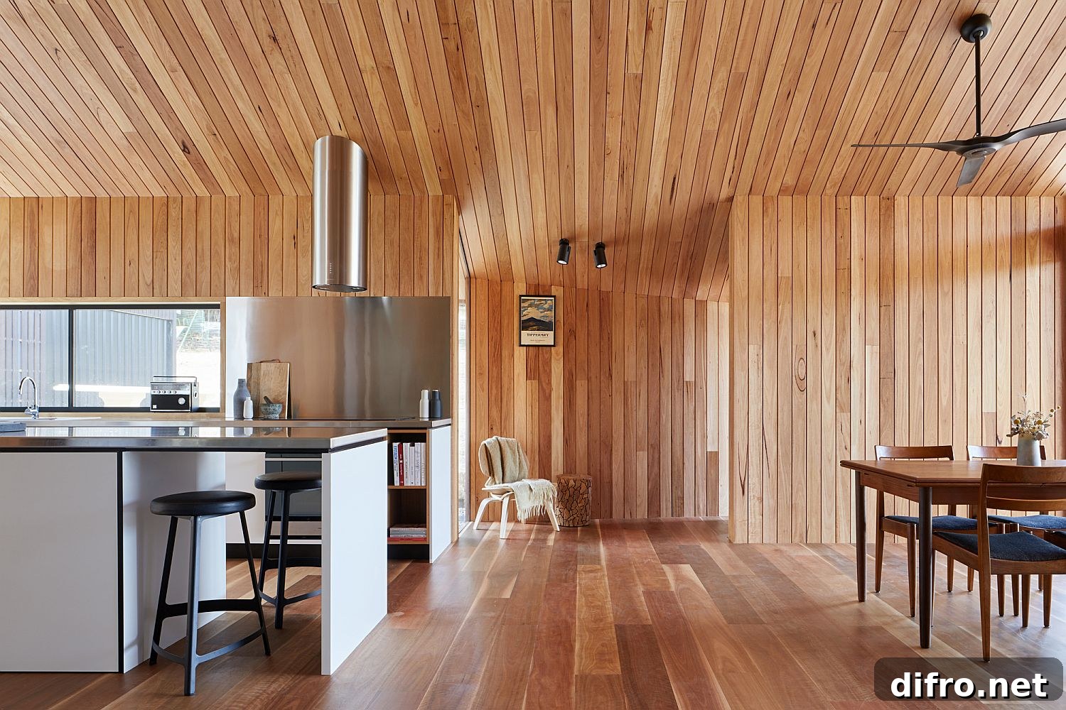 Modern kitchen and dining room