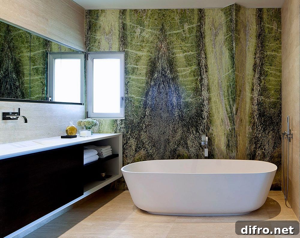 Natural stone feature wall
