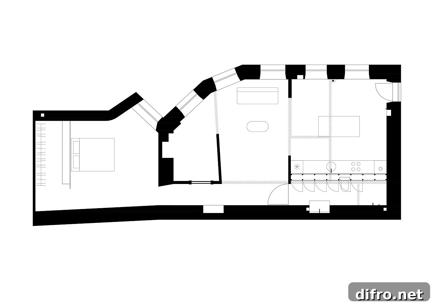 Floor plan of the Young Family Apartment in Lithuania