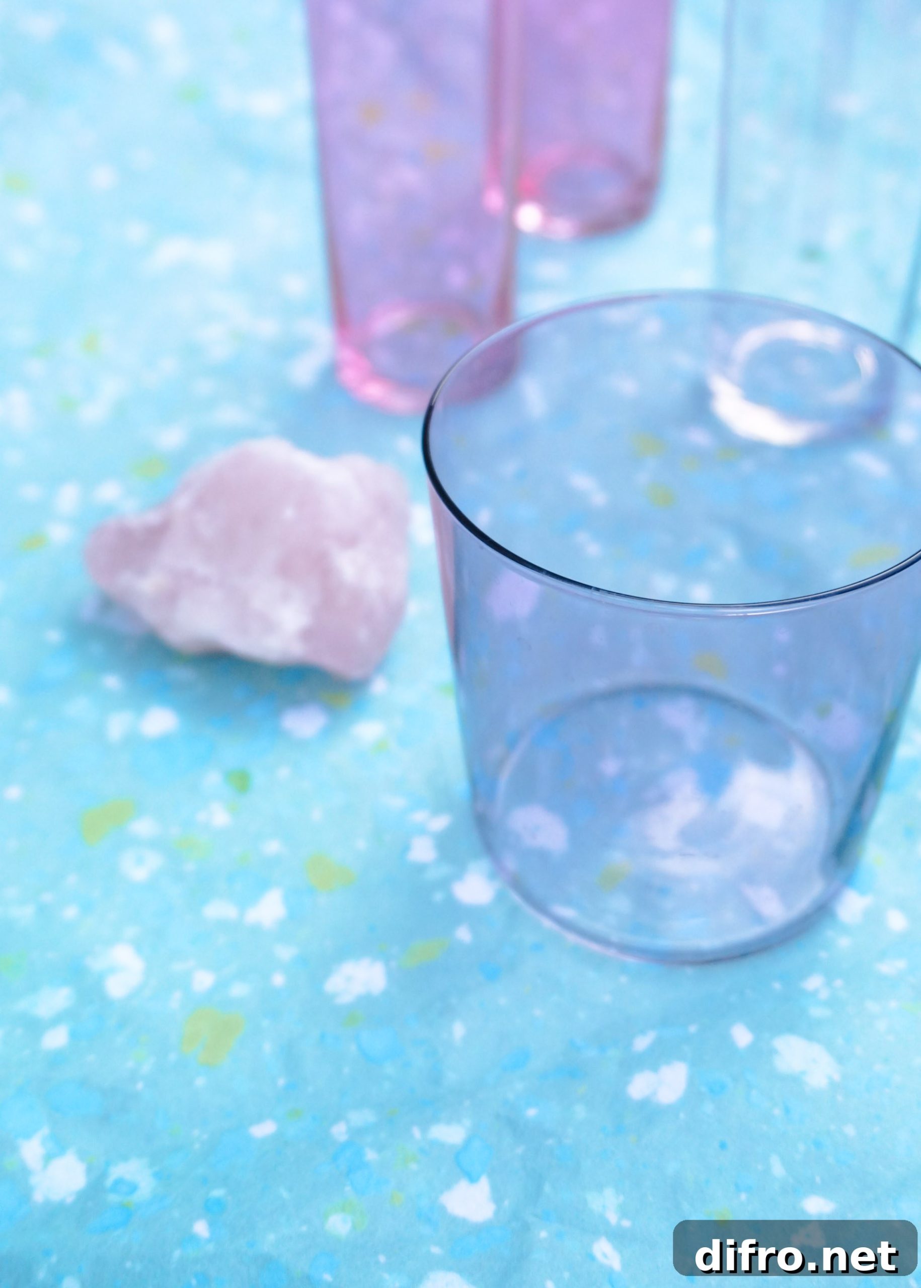 Purple glass barware