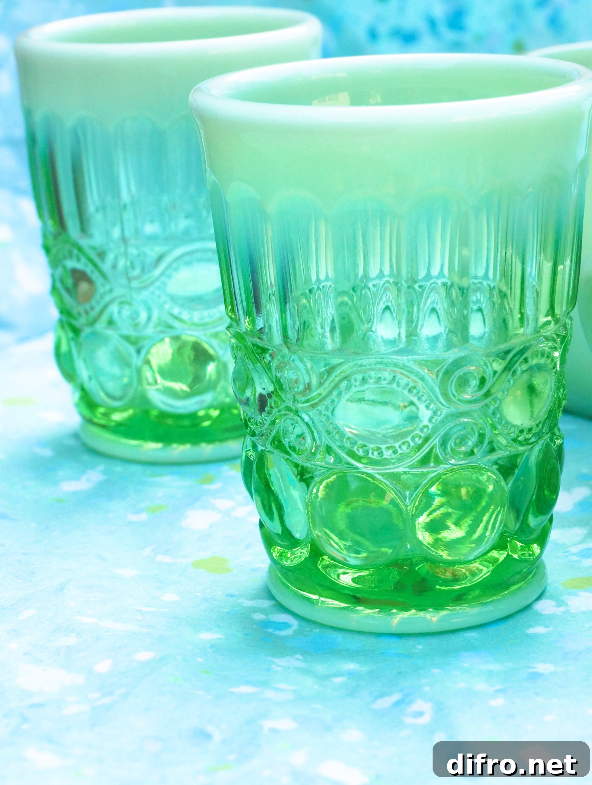 Collection of vintage-style drinkware