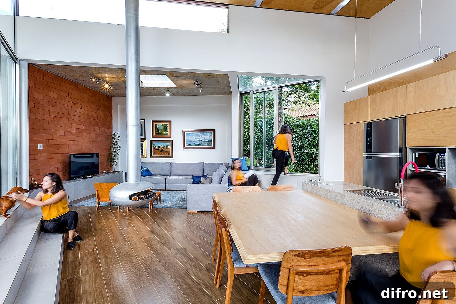 Living area opens to the balcony