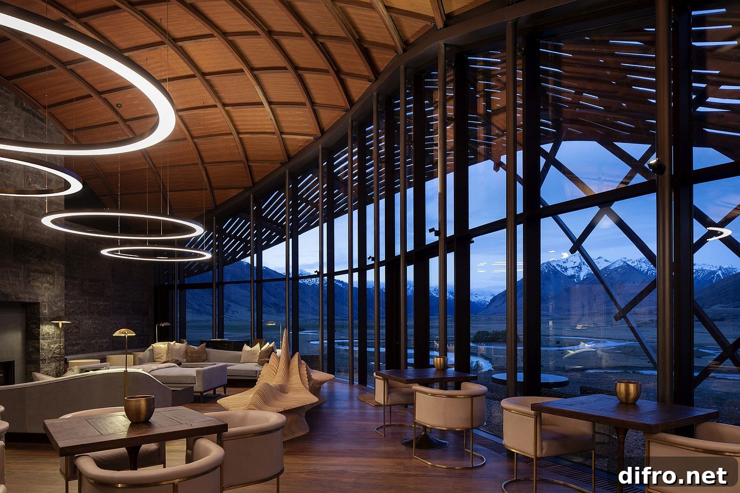 Expansive view of Lindis Lodge