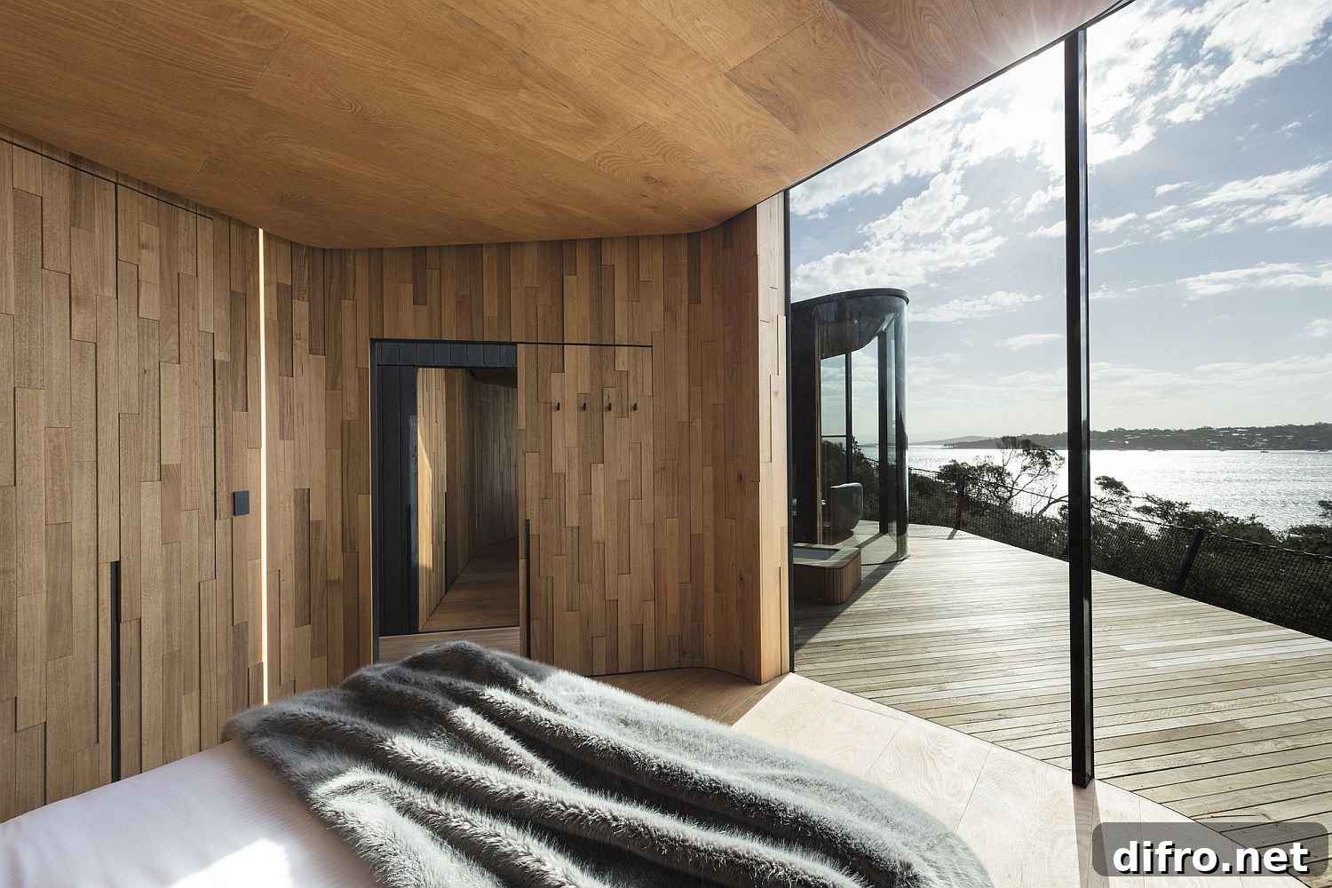 Stunning view of the coastline from the lovely retreat