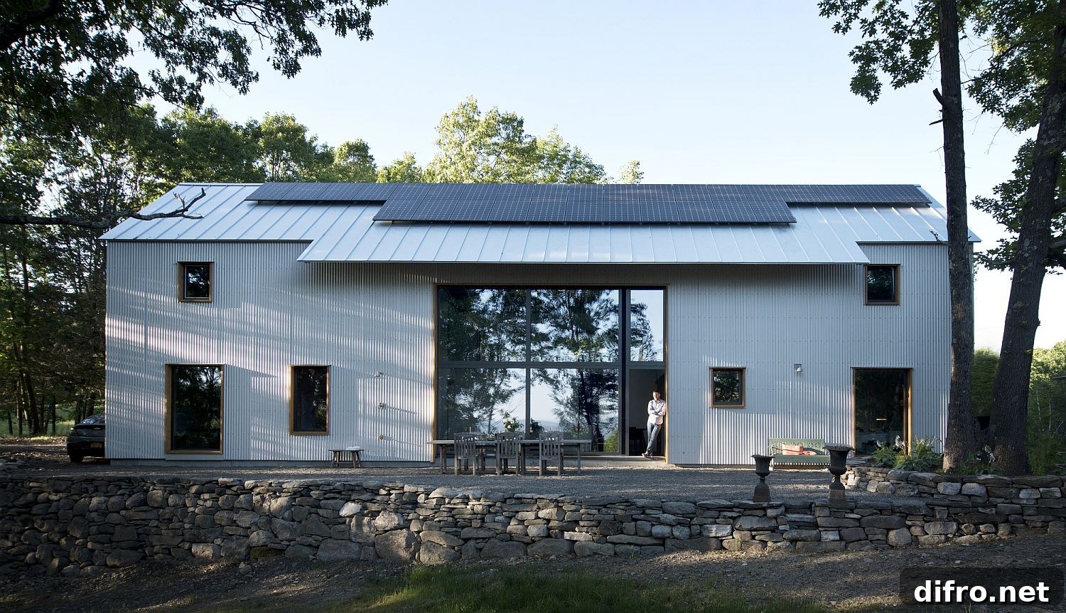 Exterior of the Accord Passive House in New York showing a traditional-inspired facade