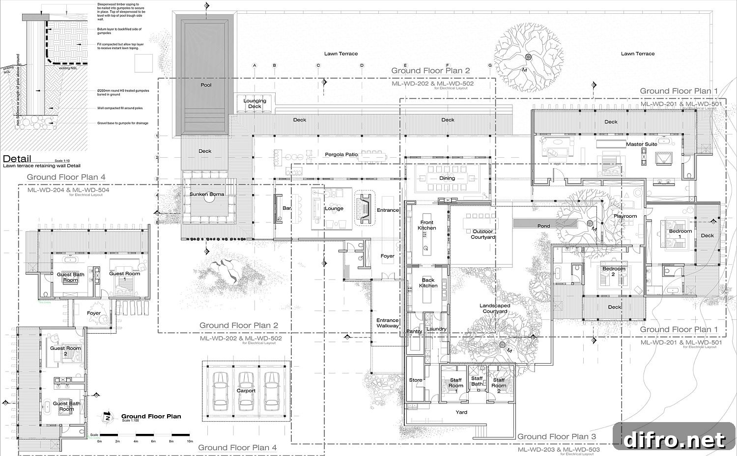 Floor plan of the Mabote House
