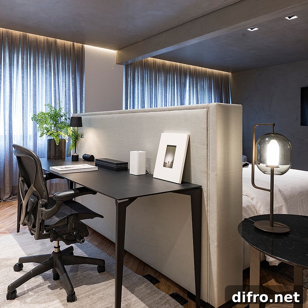 Finding space for the home workspace in the modern bedroom