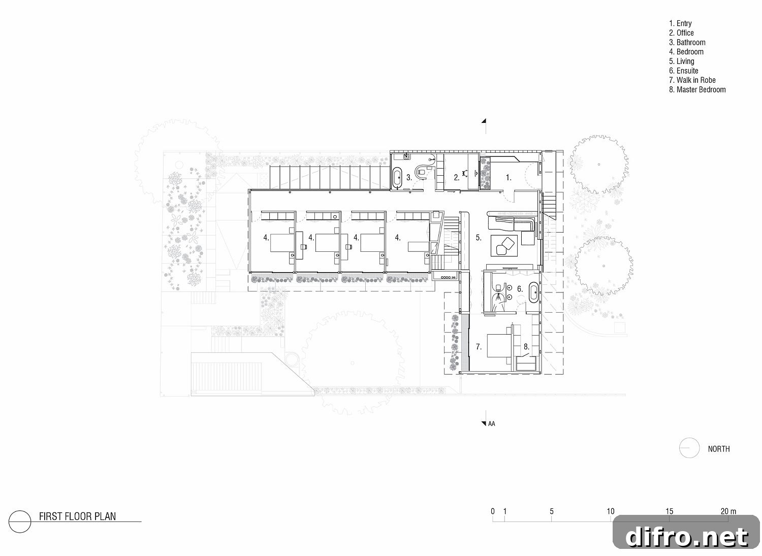 First level floor plan