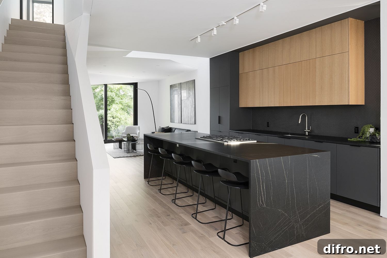 Modern kitchen with spacious island