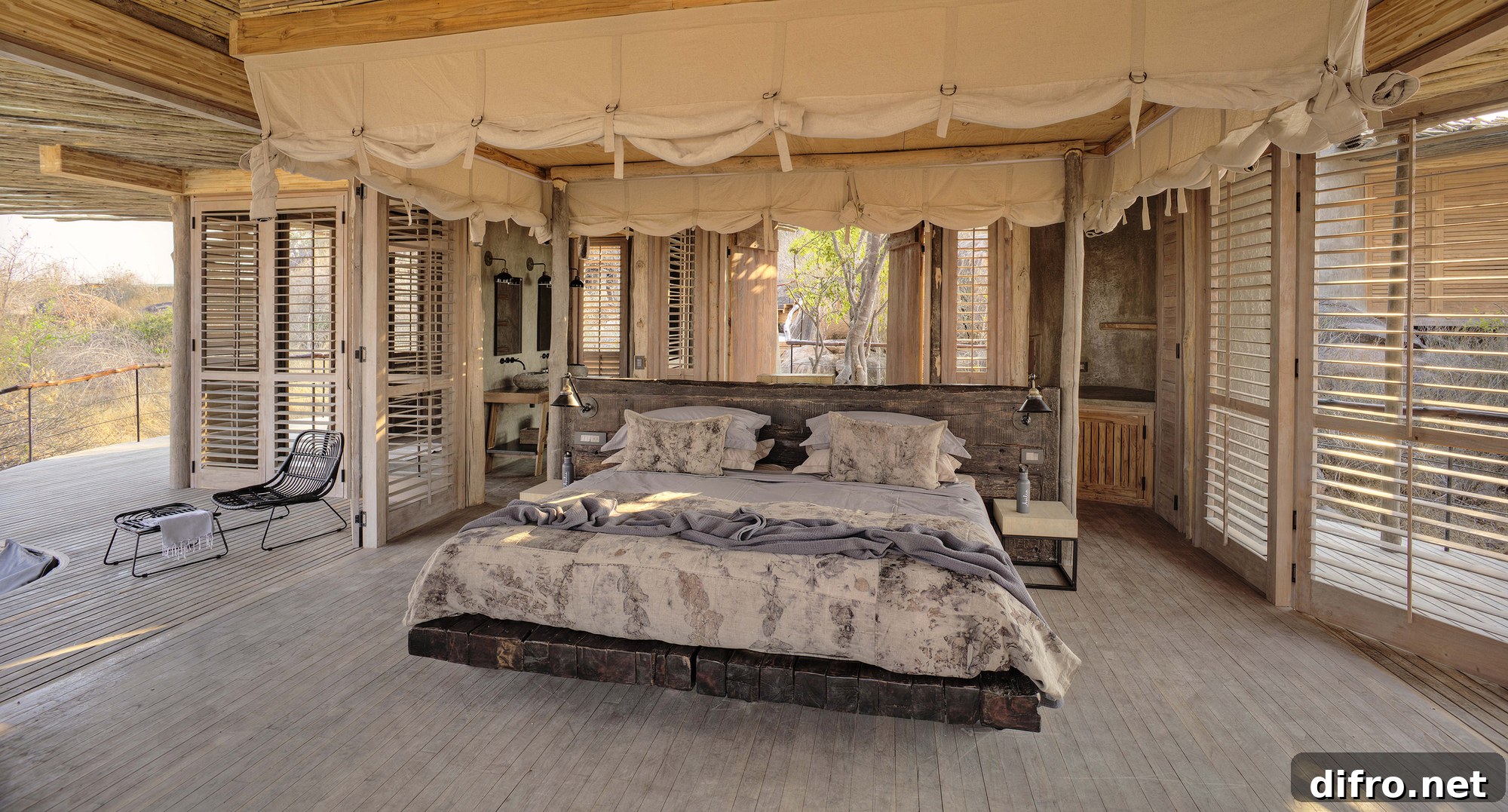 Bedroom with views of Ruaha National Park