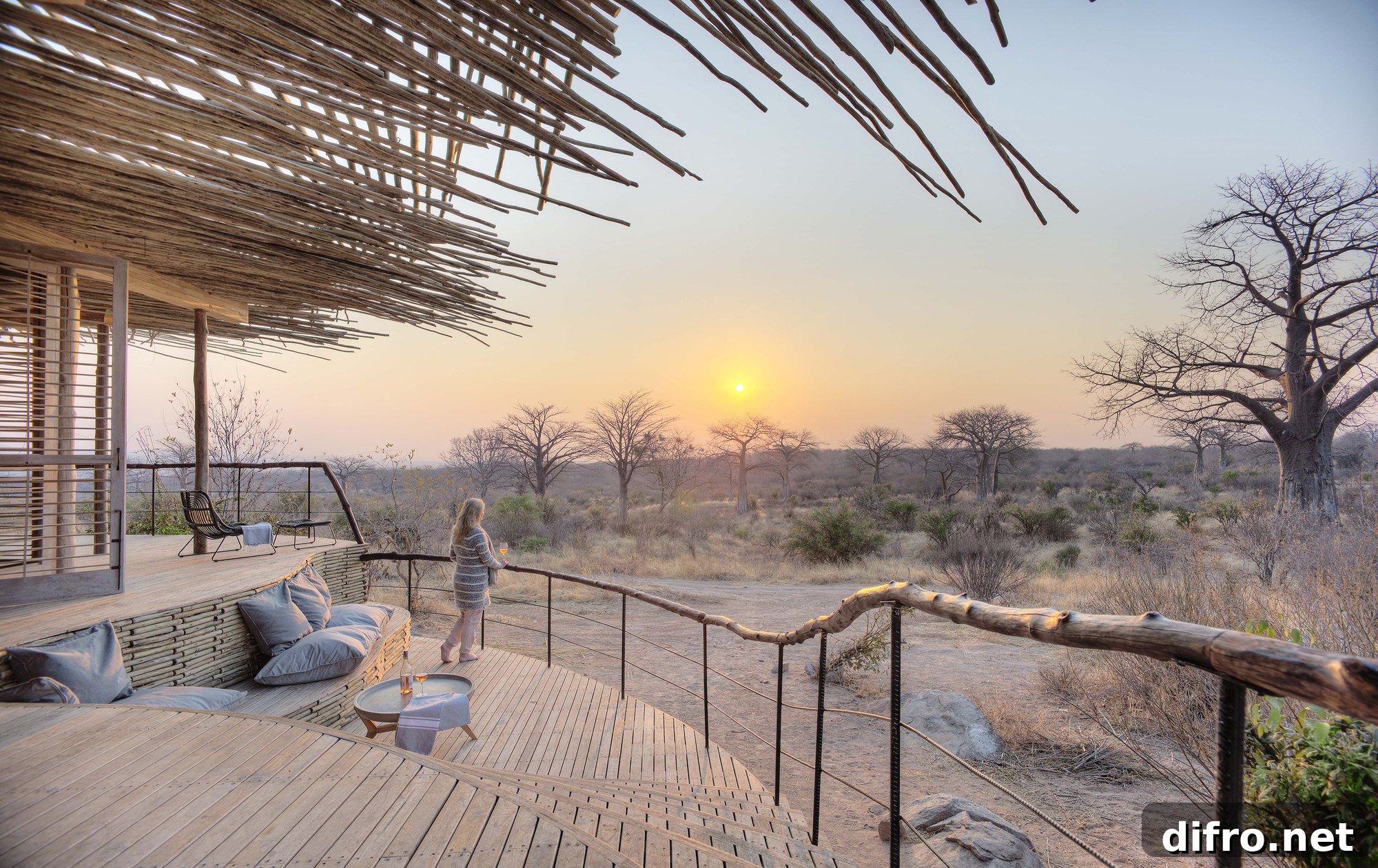 Expansive African scenery from the lodge