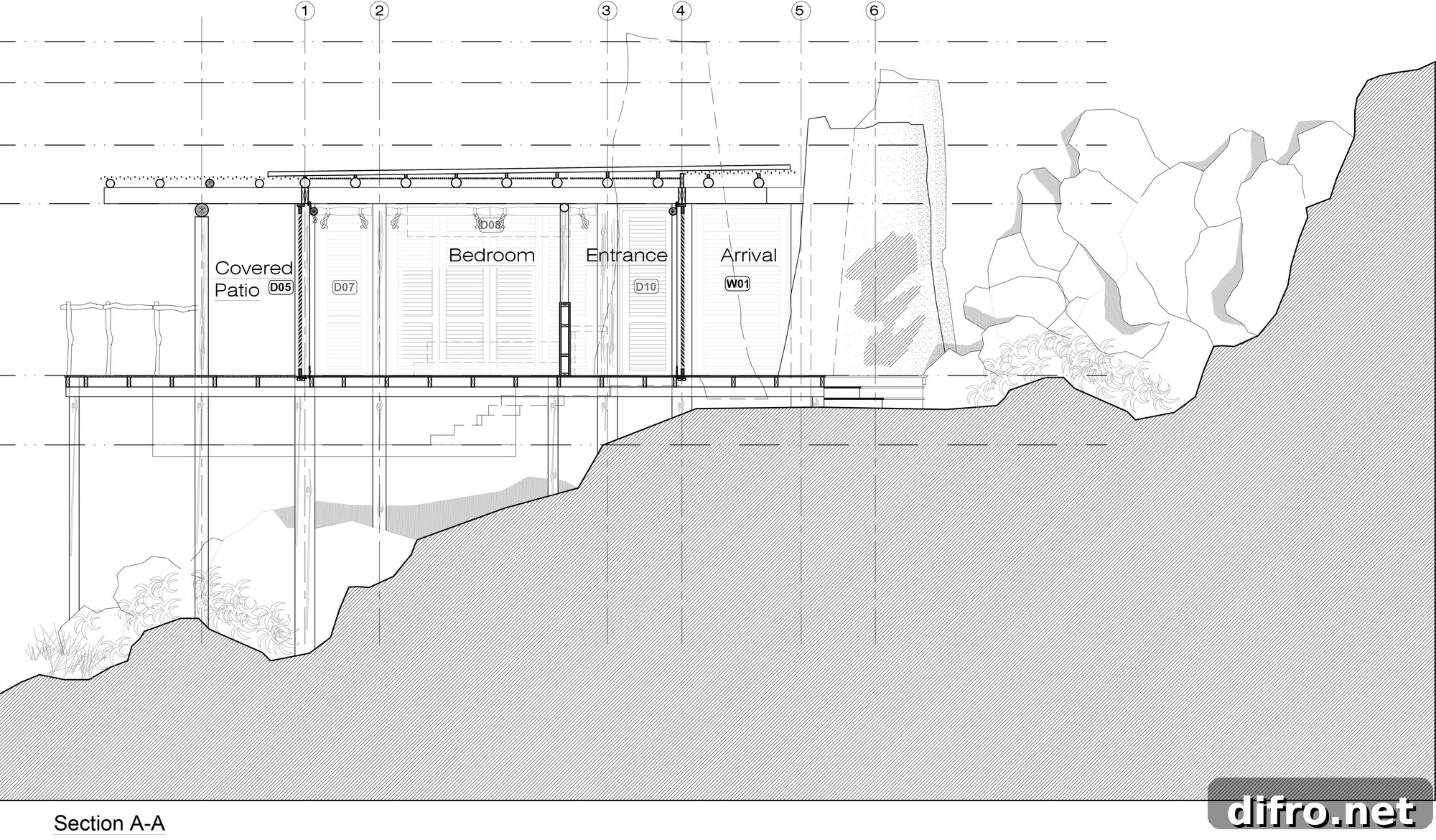 Sectional plan of Jabali Ridge Lodge
