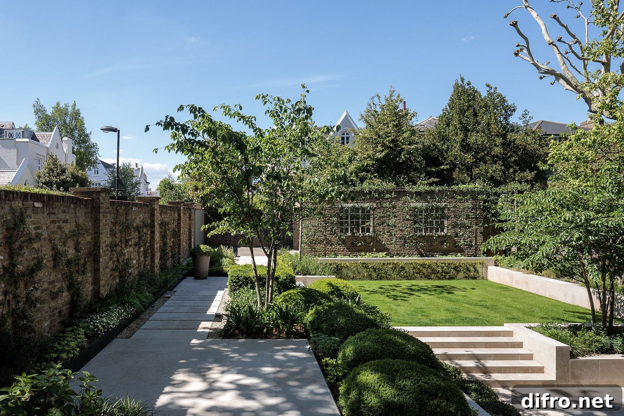 Multi-level gardens and landscaping